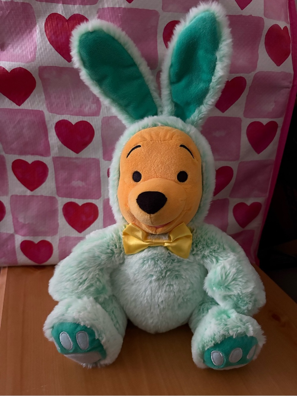 Disney Store 2021 Winnie the Pooh Easter Bunny Plush in Mint Green